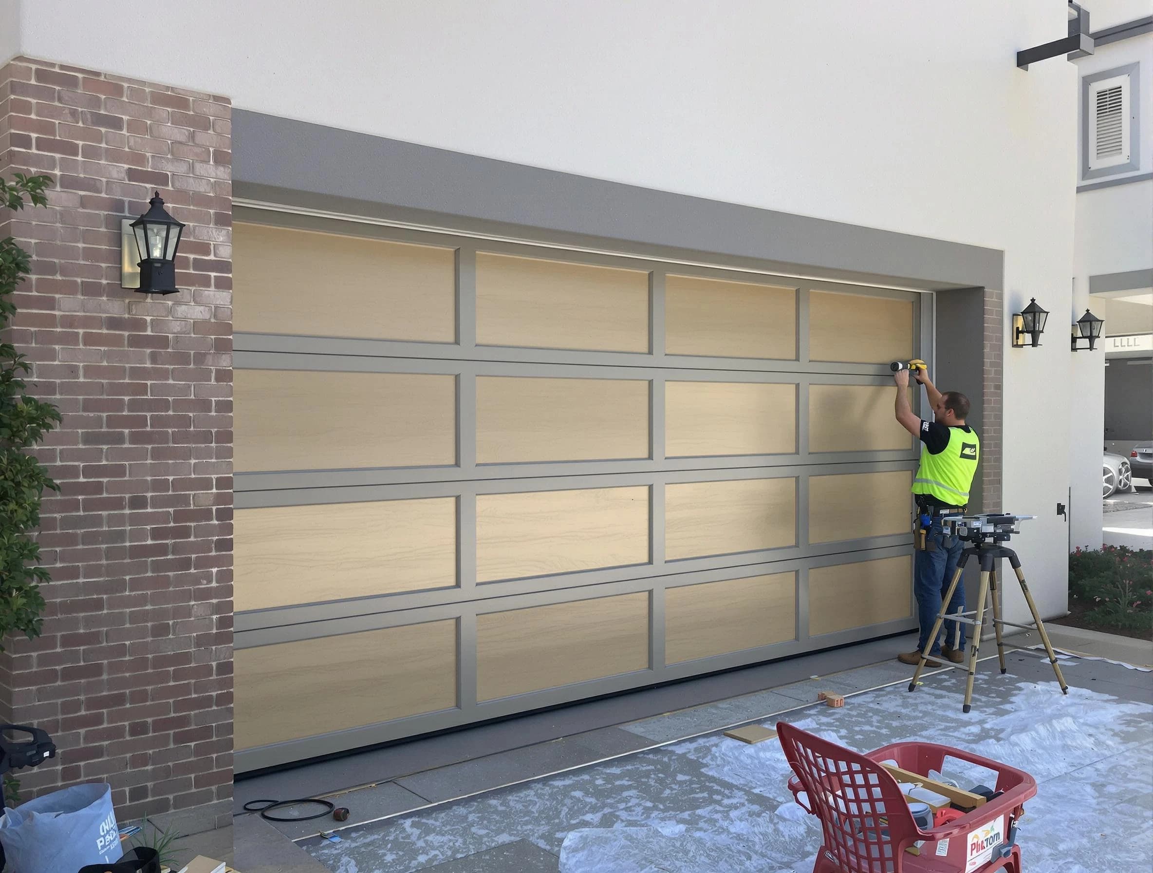 Garage door replacement service by Lowell Garage Door Repair in Lowell