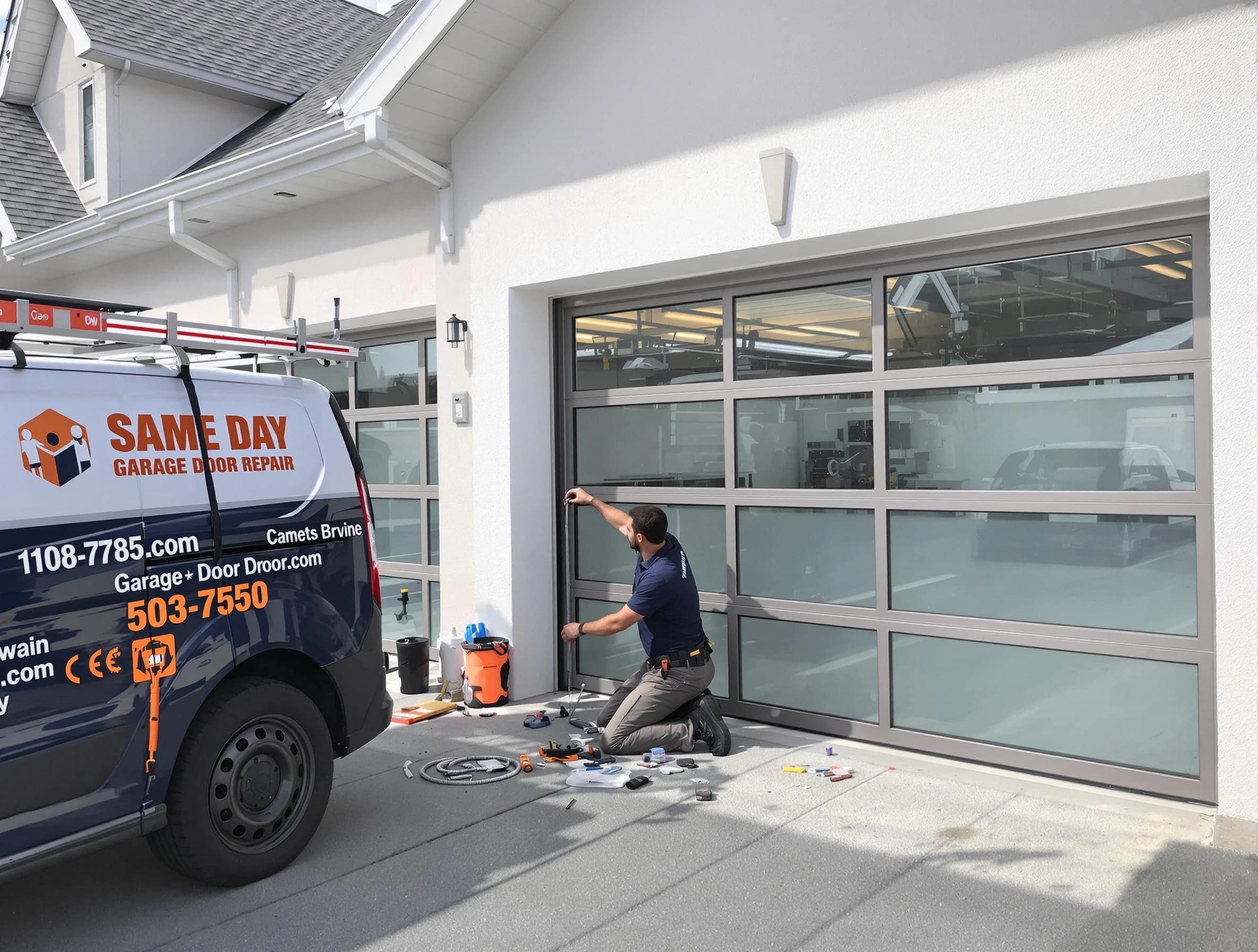 Same-day garage door repair service by Lowell Garage Door Repair in Lowell