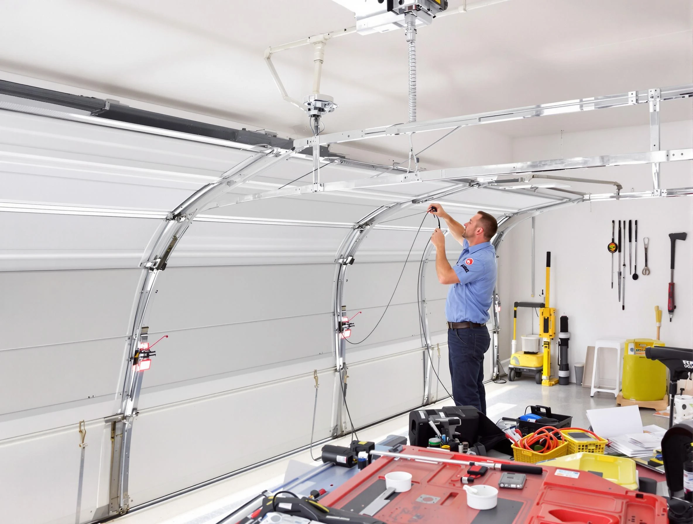 Garage door cable repair service by Lowell Garage Door Repair in Lowell