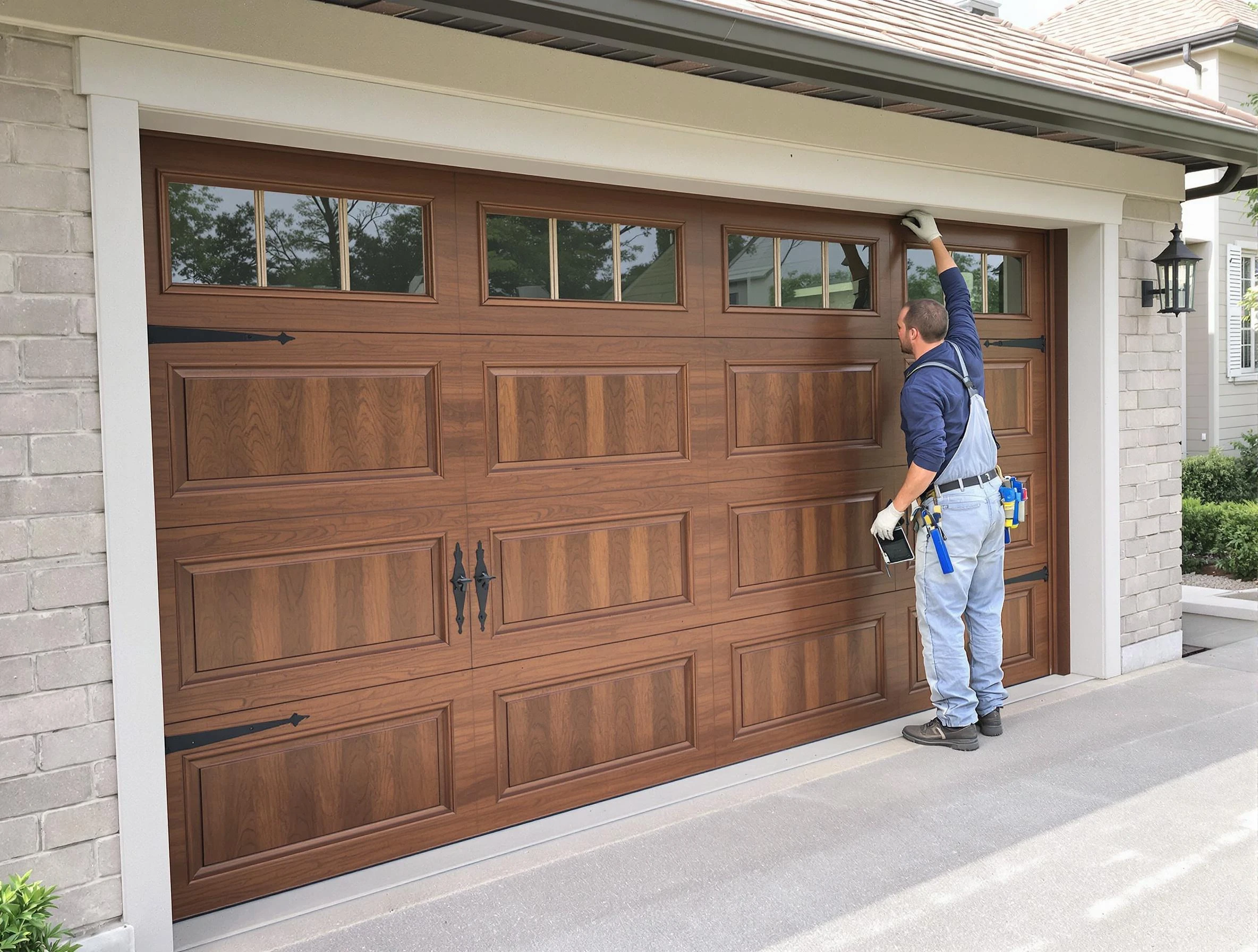 Custom garage door showcase by Lowell Garage Door Repair in Lowell