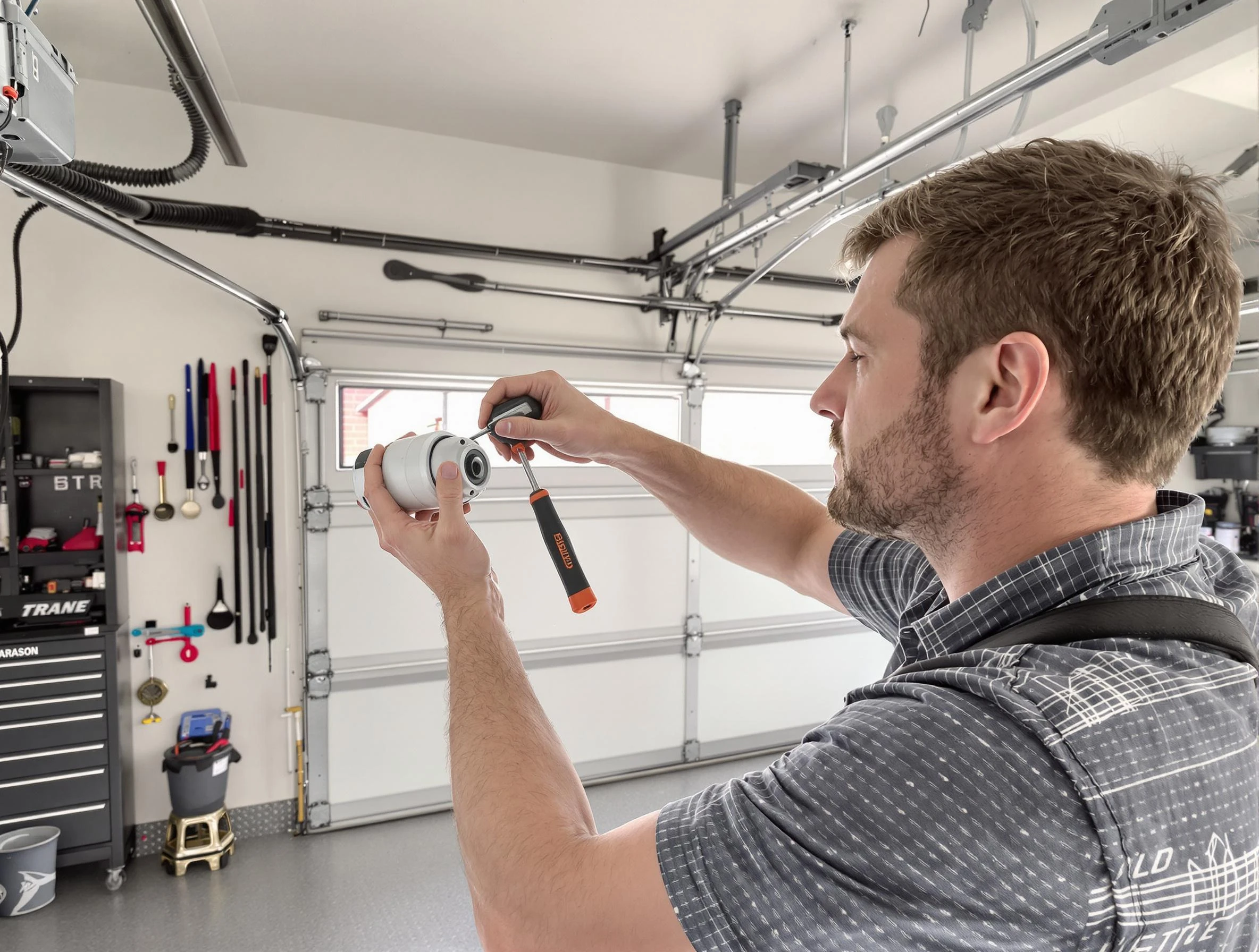 Garage door opener repair service by Lowell Garage Door Repair in Lowell