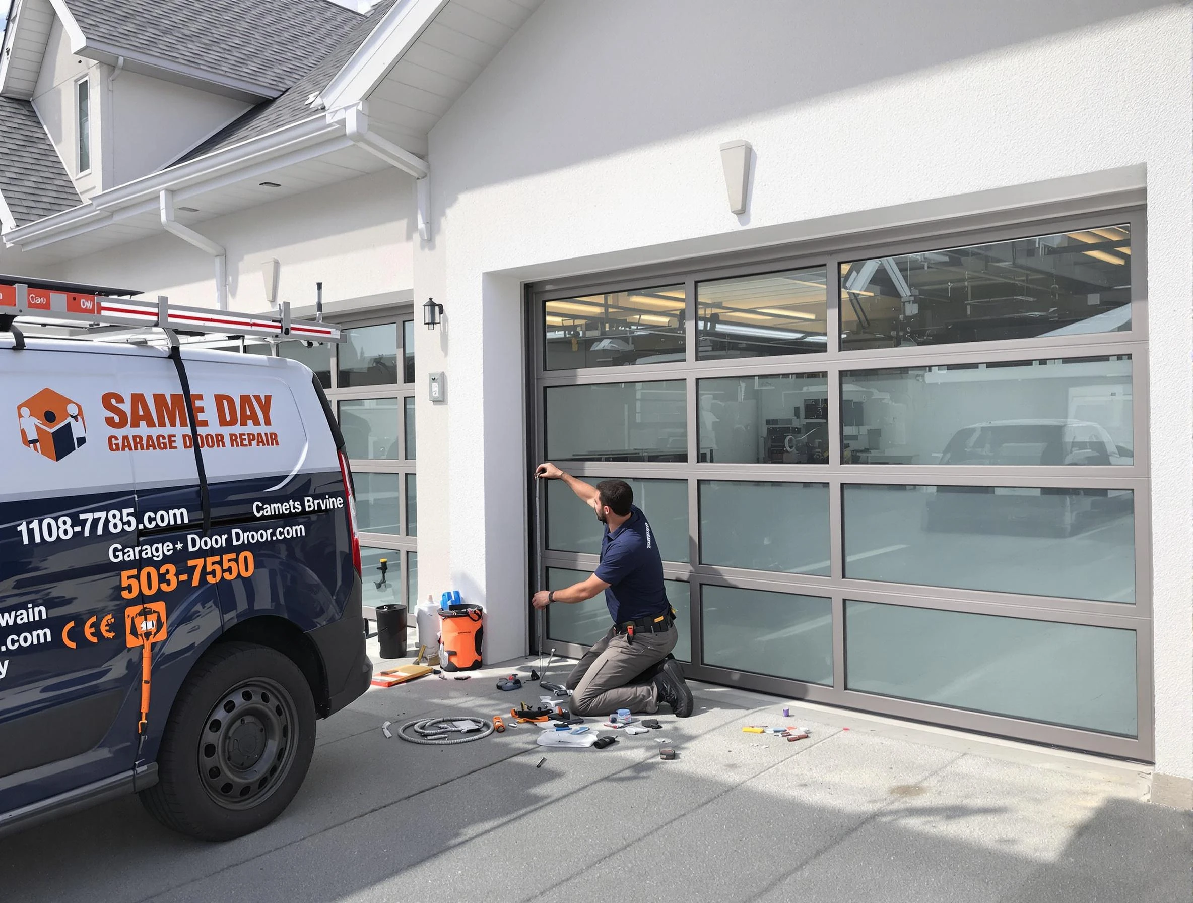 Same-day garage door repair service by Lowell Garage Door Repair in Lowell